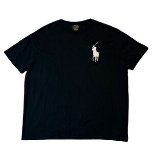 Polo Ralph Lauren mens XL classic fit black big pony crewneck t-shirt EUC